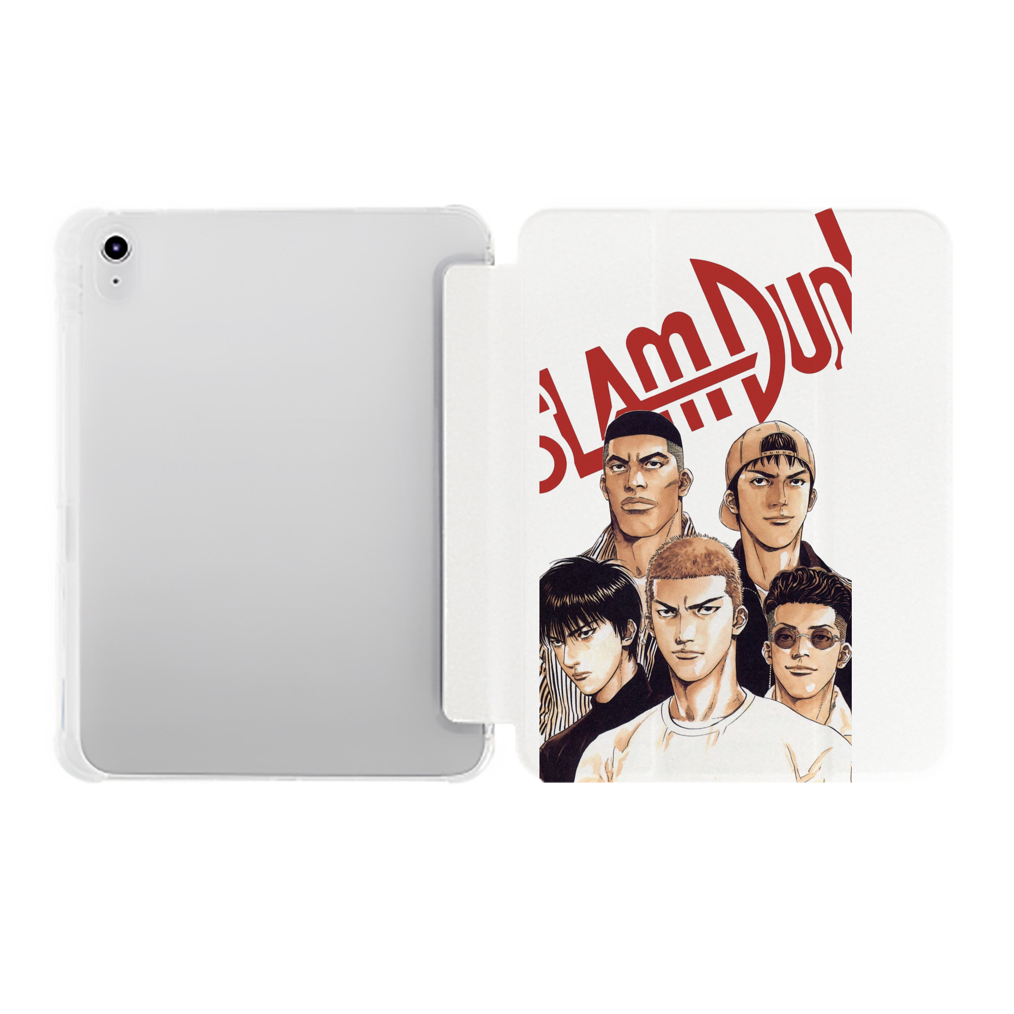（画像用） SLAM DUNK／スラムダンク IPad ケース ペン収納付き 三つ折りスタンド PUレザー×シリコン 対応機種9.5/10.5/10.9インチ